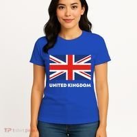 United Kingdom Flag White Blue And Red England Union Jack Gift Women's T-Shirt thumb 4