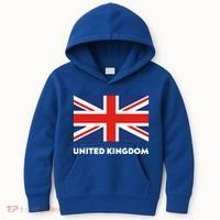 United Kingdom Flag White Blue And Red England Union Jack Gift Kids Hoodie thumb 0