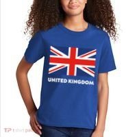United Kingdom Flag White Blue And Red England Union Jack Gift Kids T-Shirt thumb 2