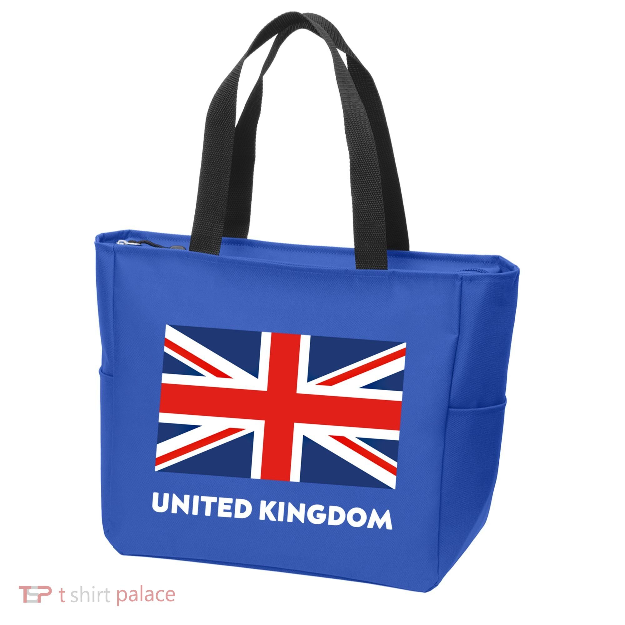 United Kingdom Flag White Blue And Red England Union Jack Gift Tote Bag