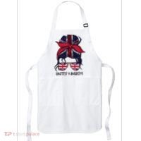 United Kingdom Flag Messy Girl Bun Apron thumb 0