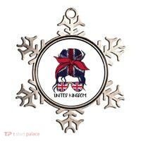 United Kingdom Flag Messy Girl Bun Ornament thumb 0