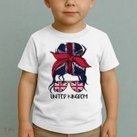 United Kingdom Flag Messy Girl Bun Toddler T-Shirt thumb 2