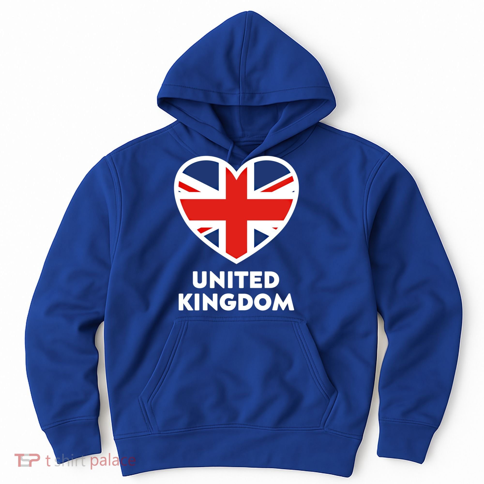 United Kingdom Flag Heart Shaped England Union Jack Great Gift Hoodie