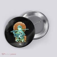 Ukiyo Breath Of Water Samurai Button thumb 0