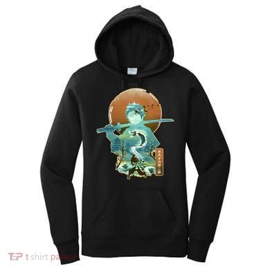 Ukiyo Breath Of Water Samurai Women's Hoodie