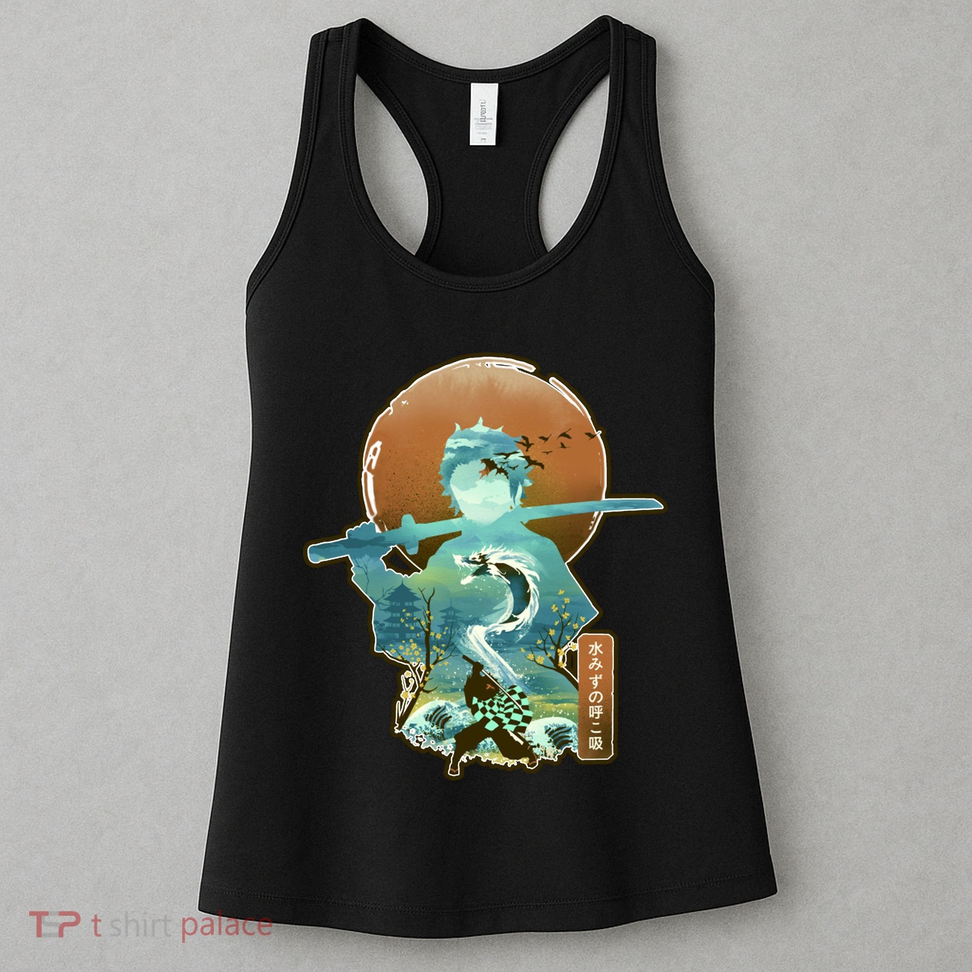 Ukiyo Breath Of Water Samurai Women's Tank Top