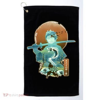 Ukiyo Breath Of Water Samurai Golf Towel