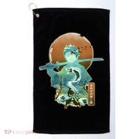 Ukiyo Breath Of Water Samurai Golf Towel thumb 0
