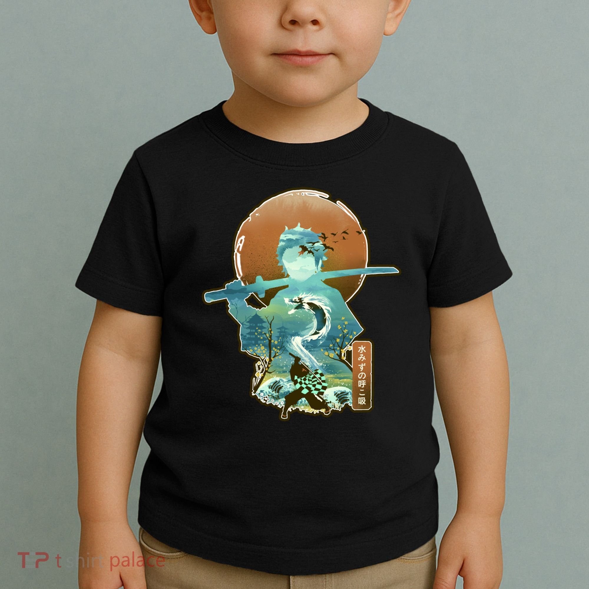 Ukiyo Breath Of Water Samurai Toddler T-Shirt