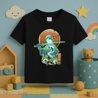 Ukiyo Breath Of Water Samurai Toddler T-Shirt thumb 3