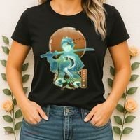 Ukiyo Breath Of Water Samurai Women's T-Shirt thumb 2