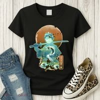 Ukiyo Breath Of Water Samurai Women's T-Shirt thumb 3
