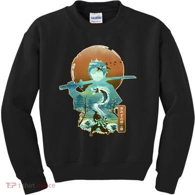 Ukiyo Breath Of Water Samurai Kids Sweatshirt