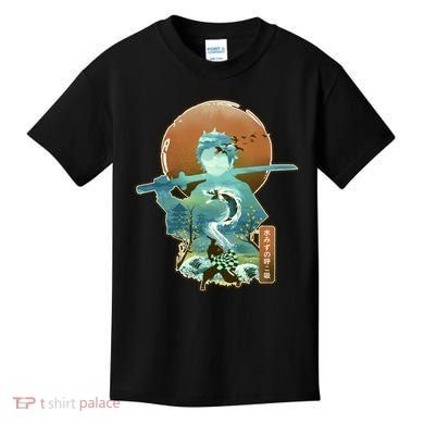 Ukiyo Breath Of Water Samurai Kids T-Shirt