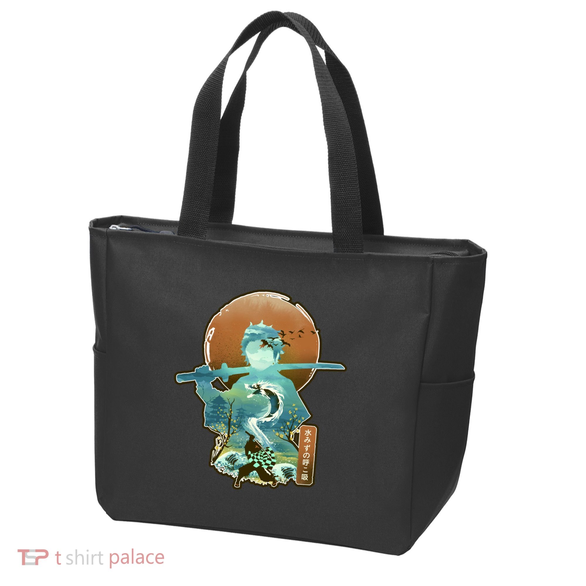 Ukiyo Breath Of Water Samurai Tote Bag