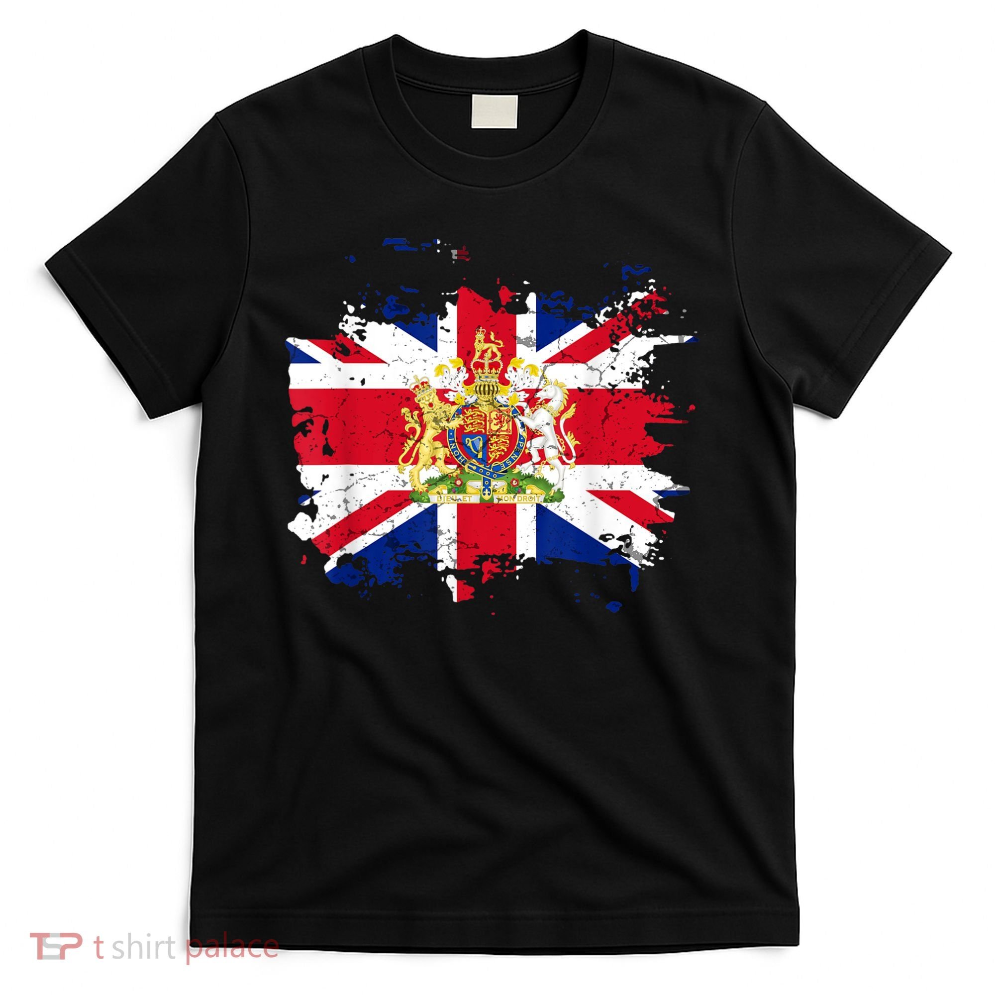 United Kingdom UK Great Britain British Flag Coat Of Arms T-Shirt