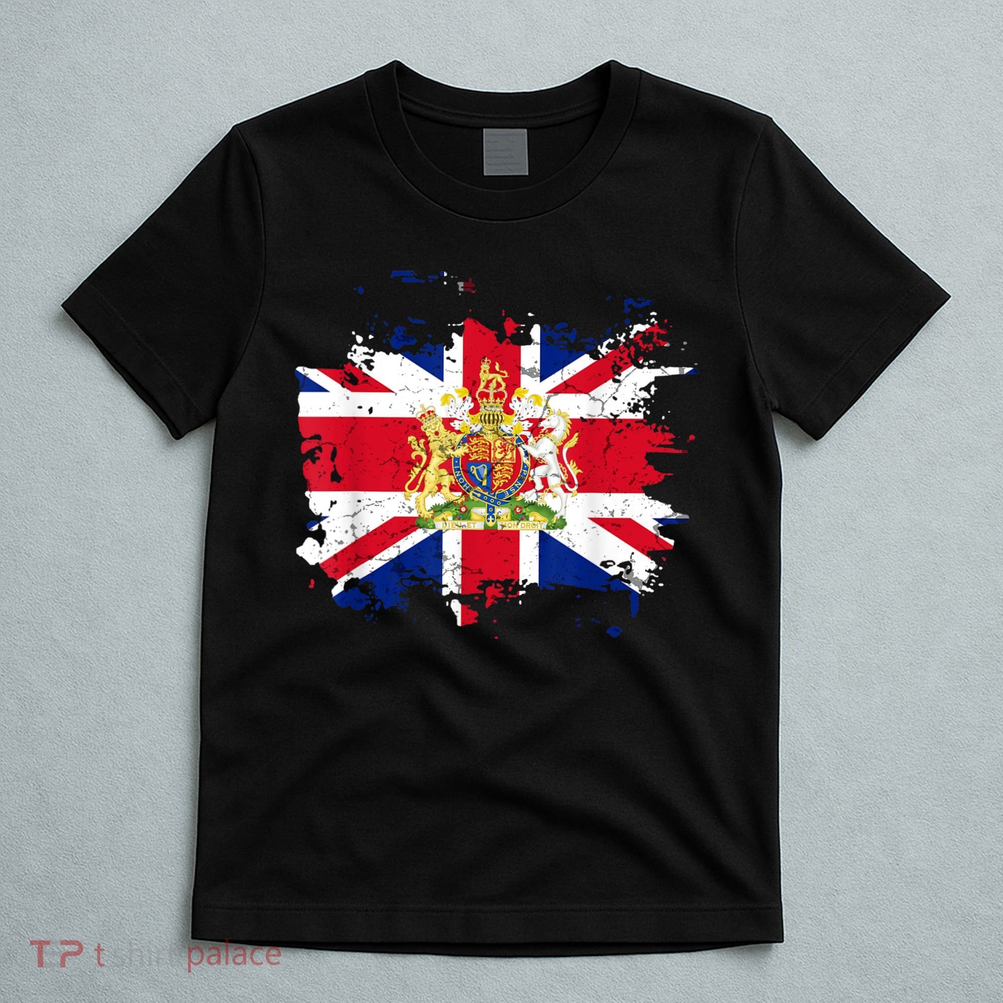 United Kingdom UK Great Britain British Flag Coat Of Arms T-Shirt