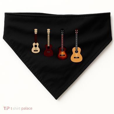Ukulele Quad USA-Made Doggie Bandana
