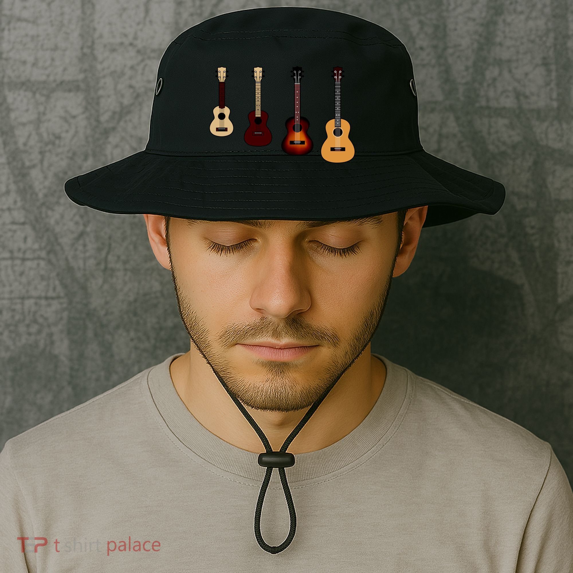Ukulele Quad Bucket Hat
