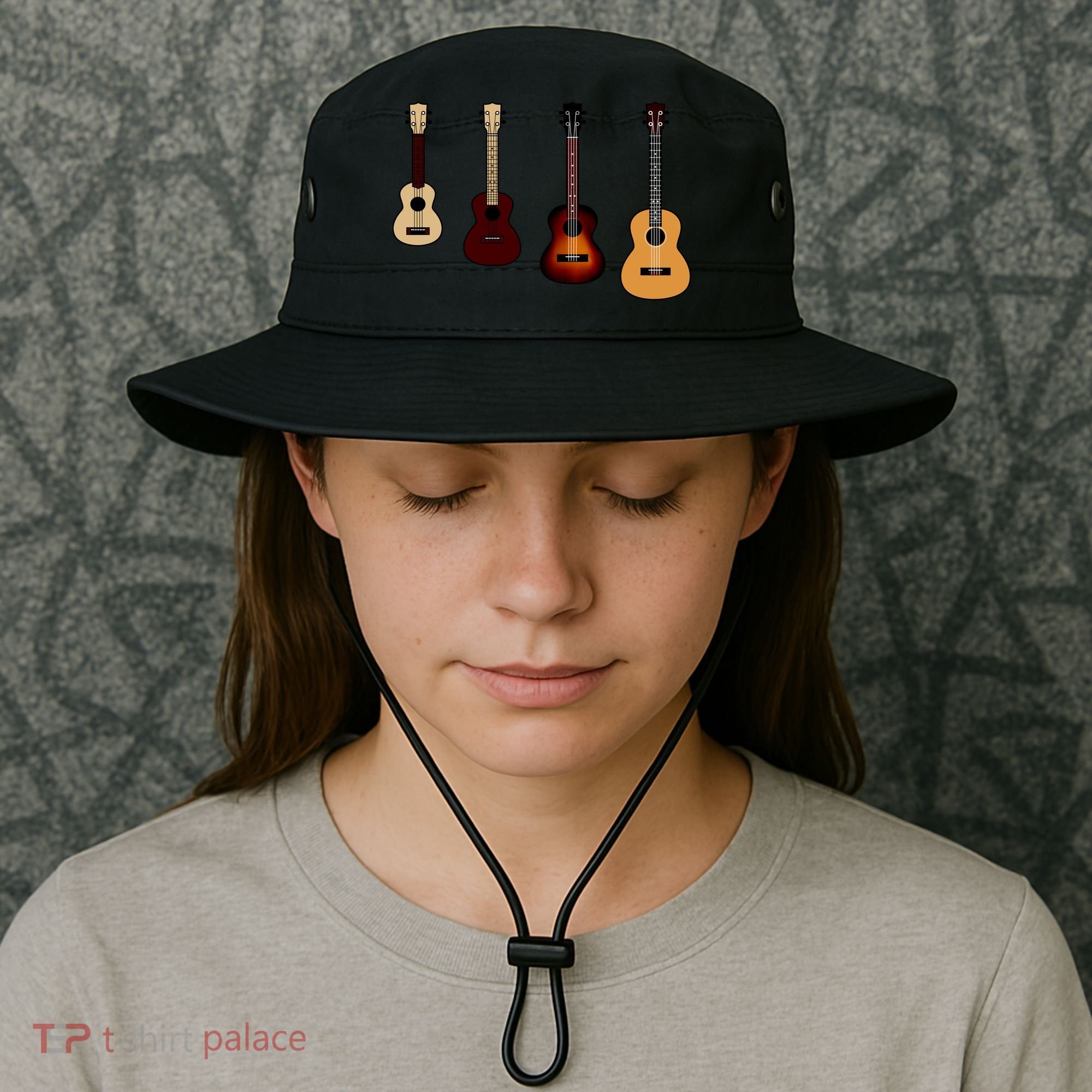 Ukulele Quad Bucket Hat