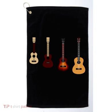 Ukulele Quad Golf Towel