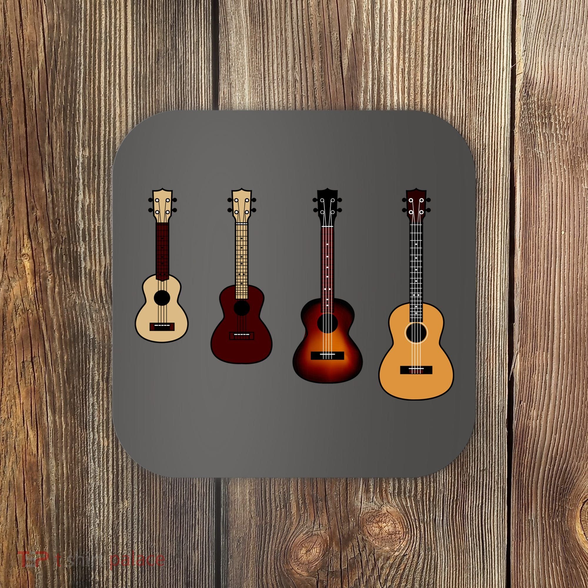 Ukulele Quad Coaster