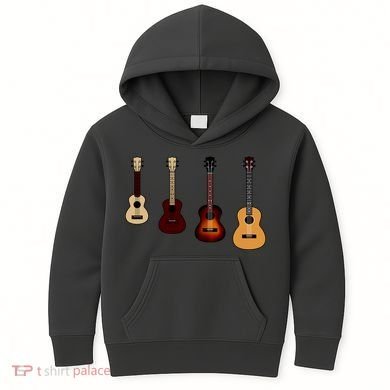 Ukulele Quad Kids Hoodie