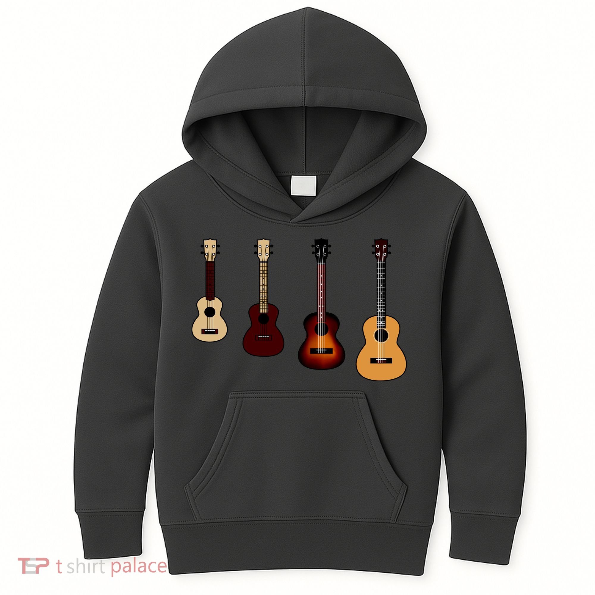 Ukulele Quad Kids Hoodie