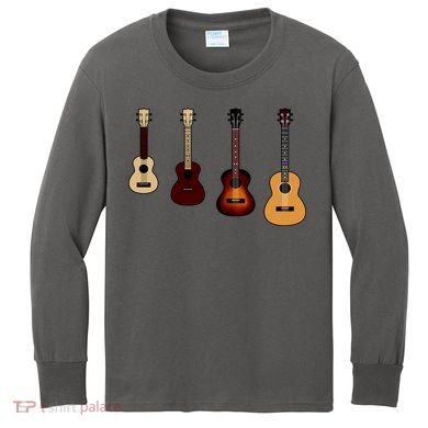 Ukulele Quad Kids Long Sleeve Shirt
