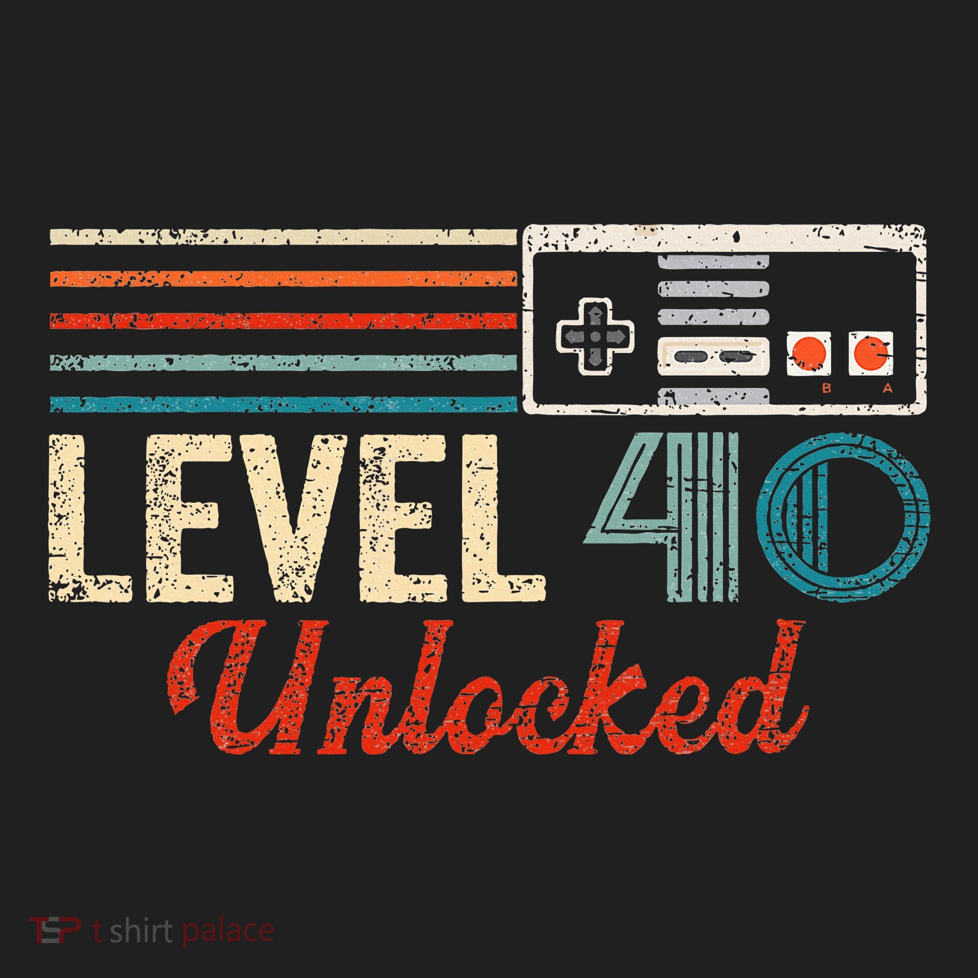 Unlocked Level 40 Birthday Golf Towel