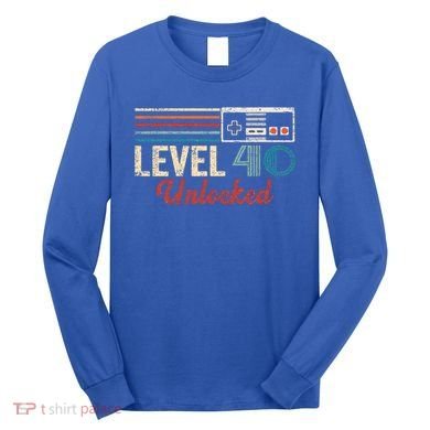 Unlocked Level 40 Birthday Long Sleeve Shirt