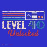 Unlocked Level 40 Birthday T-Shirt thumb 7