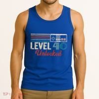 Unlocked Level 40 Birthday Tank Top thumb 3