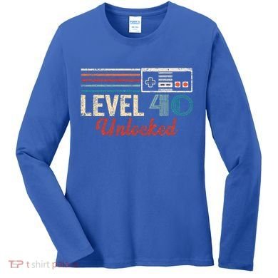 Unlocked Level 40 Birthday Women's Long Sleeve Shirt
