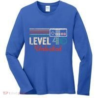 Unlocked Level 40 Birthday Women's Long Sleeve Shirt thumb 0