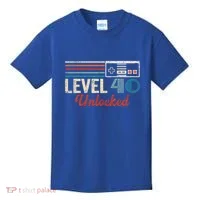 Unlocked Level 40 Birthday Kids T-Shirt thumb 0