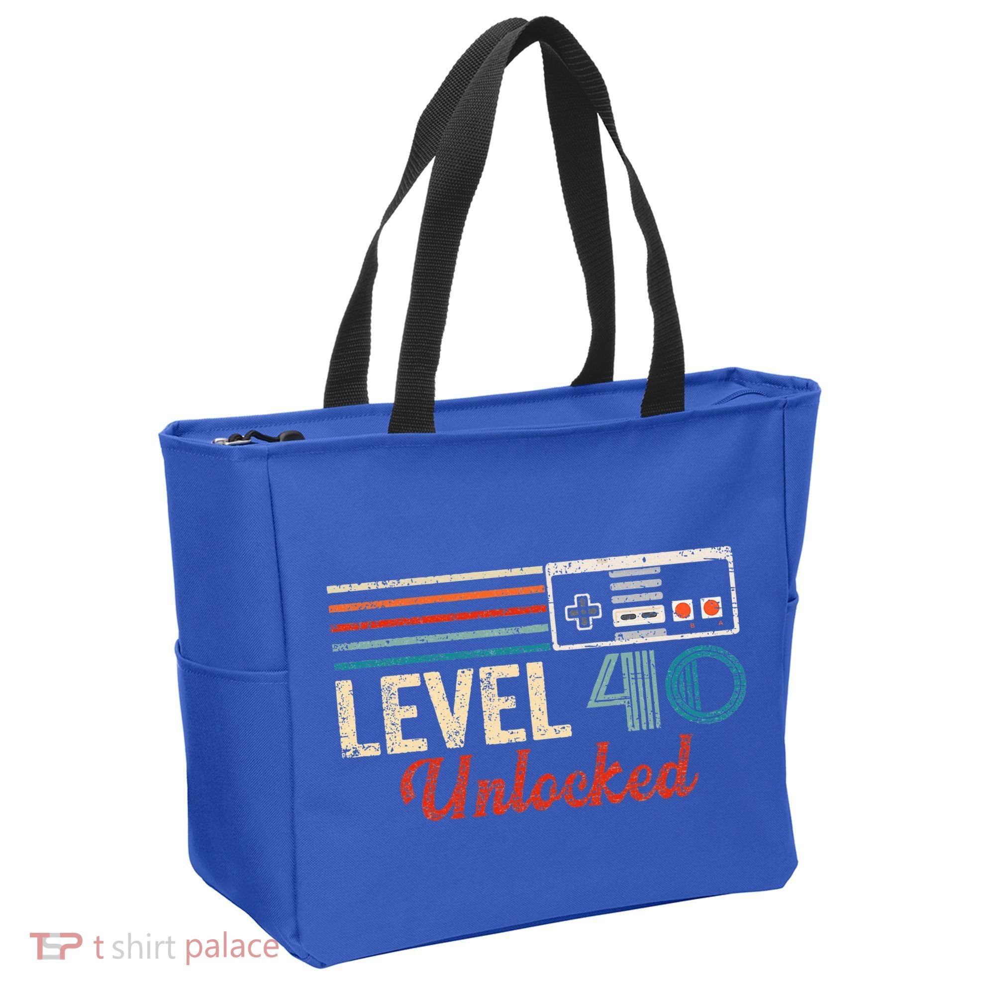 Unlocked Level 40 Birthday Tote Bag