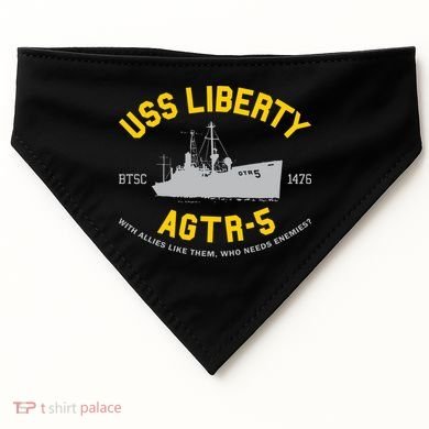Uss Liberty Agtr 5 USA-Made Doggie Bandana