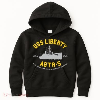 Uss Liberty Agtr 5 Kids Hoodie