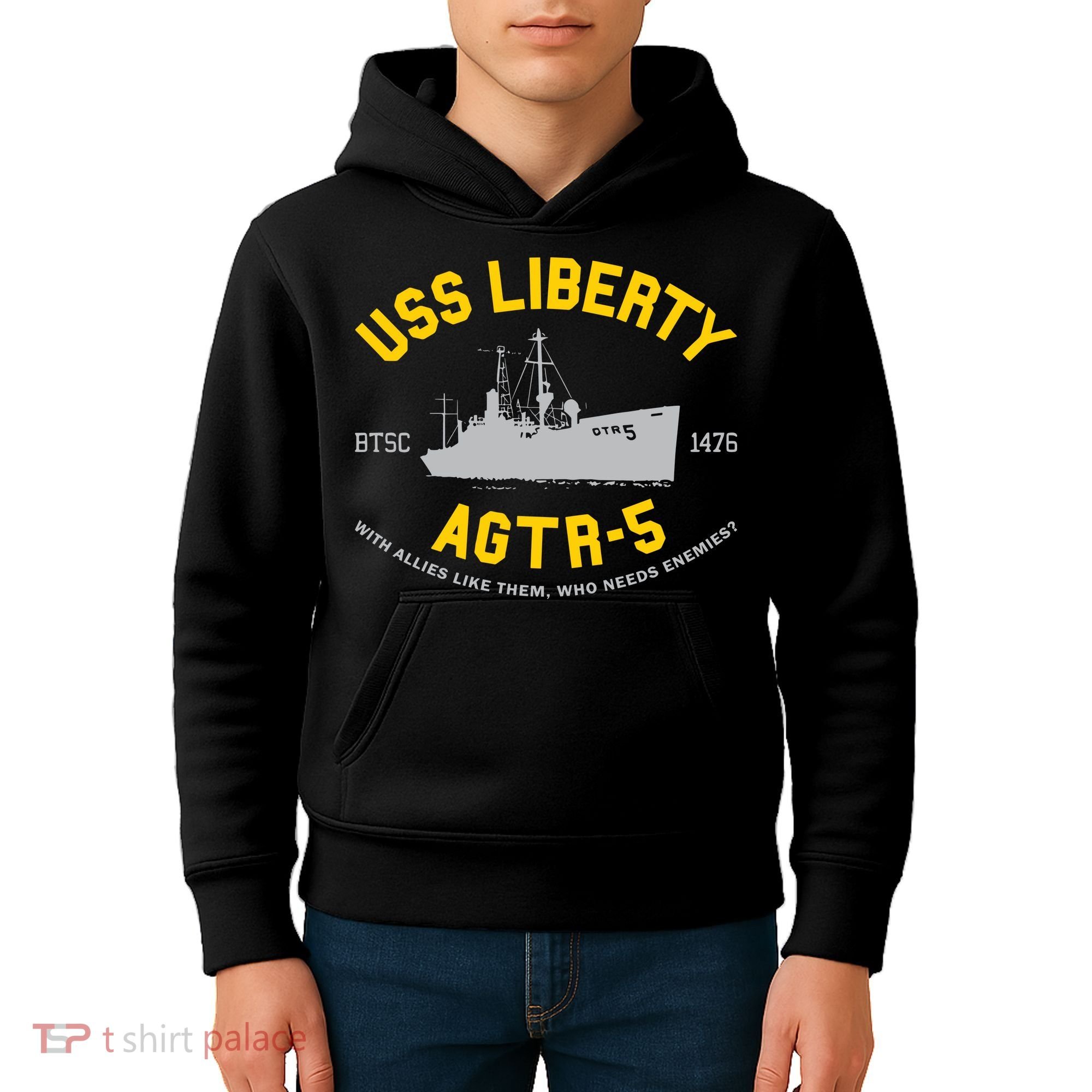 Uss Liberty Agtr 5 Kids Hoodie