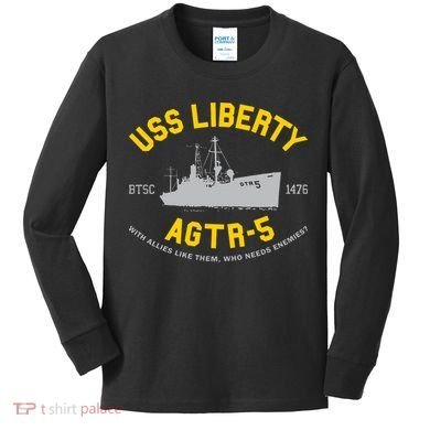 Uss Liberty Agtr 5 Kids Long Sleeve Shirt