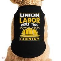 Union Labor Built This Country Graphic Doggie Tank thumb 0