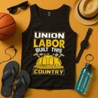 Union Labor Built This Country Graphic Tank Top thumb 4