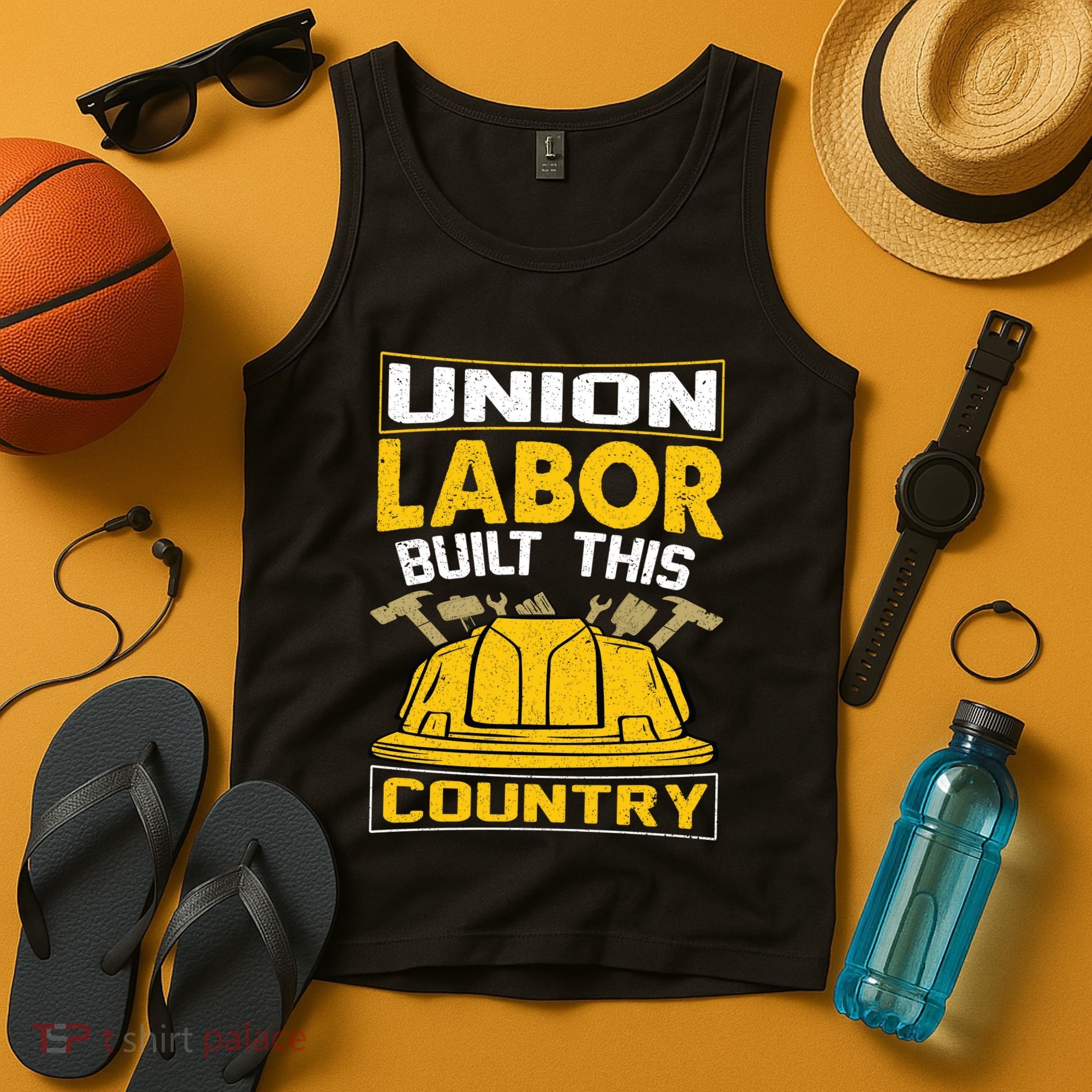 Union Labor Built This Country Graphic Tank Top