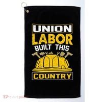 Union Labor Built This Country Graphic Golf Towel thumb 0