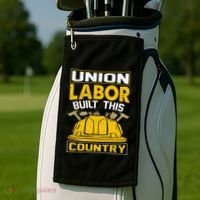Union Labor Built This Country Graphic Golf Towel thumb 2