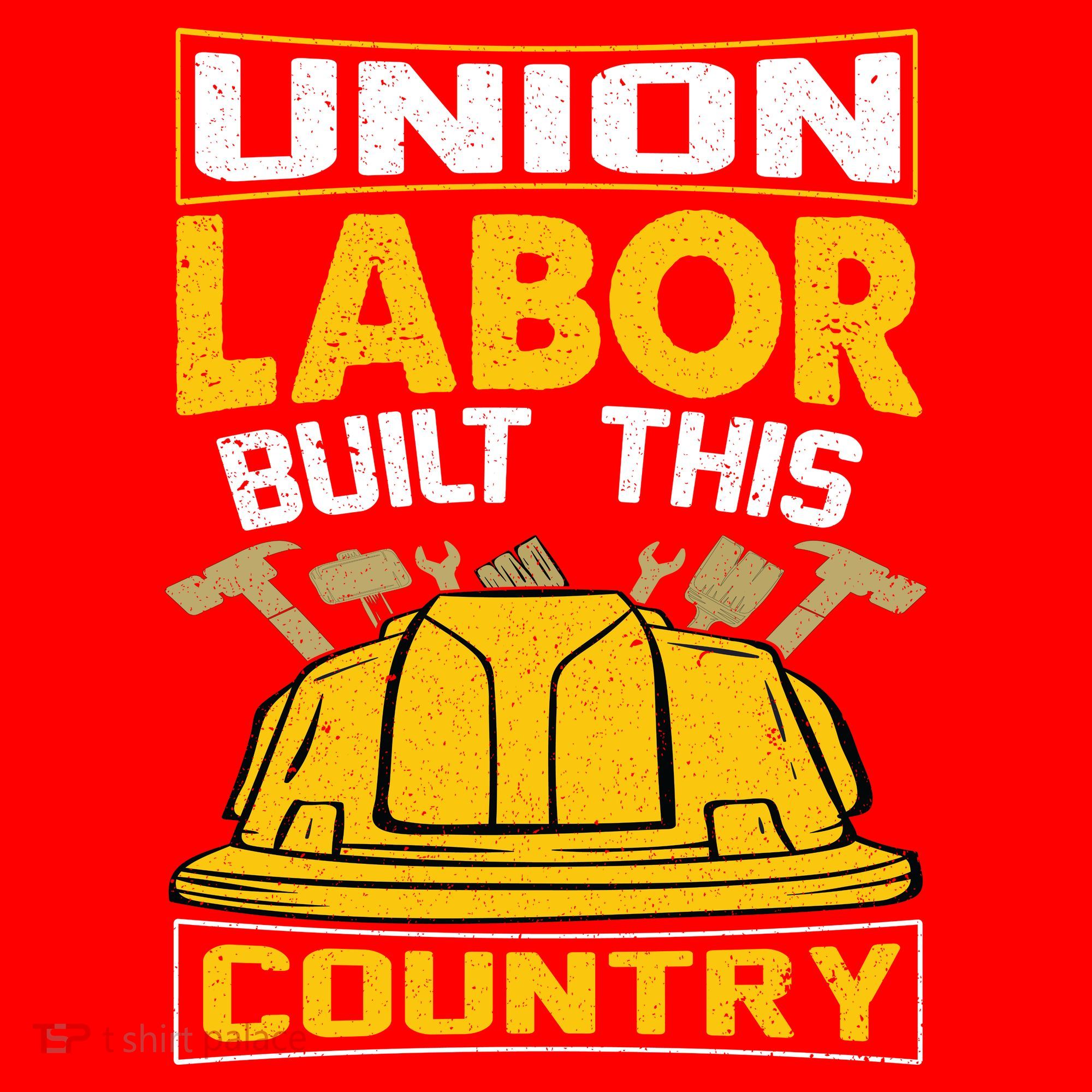Union Labor Built This Country Graphic Santa Hat