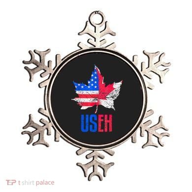 UsEh Leaf Canadian American Flag Canada Usa Patriotic Ornament