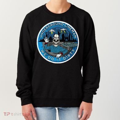 Underground Lineman Cable Splicer Women's Sweatshirt